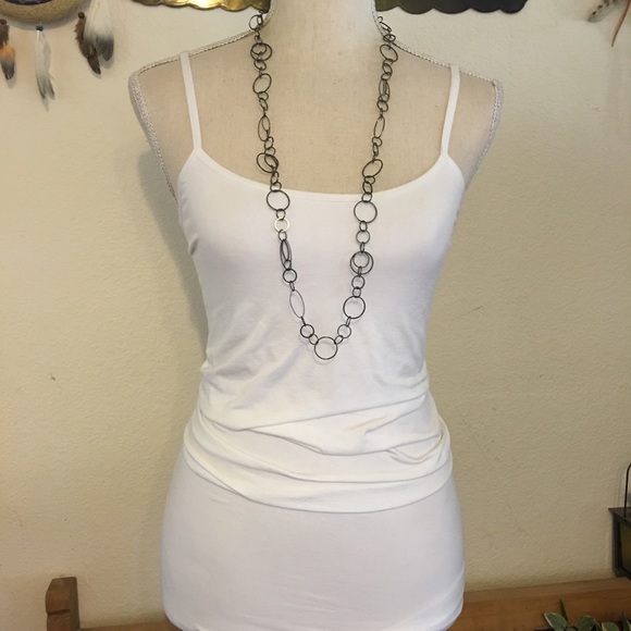 NY&Co dark chrome chain link long necklace - Picture 4 of 7